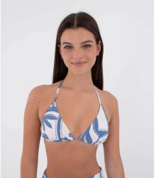 Hurley Gumtree Slide Triangle bikini top - White / Blue (Quiet Harbor)