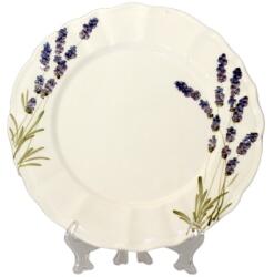 Vanilia Violin levendulás lapostányér, kerámia, kézzel festett-dia28, 5x1, 8cm (V-K-52-25)