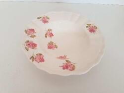 Vanilia Violin rózsás mélytányér, kerámia, kézzel festett (V-K-50-24)