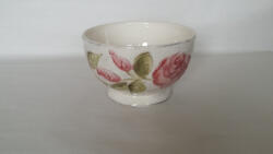 Vanilia Kerámia Domború mintás műzlistál, virágos bordó, kerámia, kézzel festett (V-K-30-12)