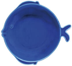 Easy Life Porcelán mélytányér 24x22cm, halforma, Sea Friends