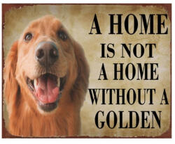 Clayre & Eef Fémkép 25x20cm, kutyás