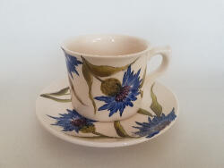 Vanilia Búzavirágos óriás bögre, kerámia, kézzel festett 5dl (V-k-11-09-01)