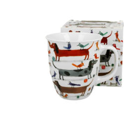 Duo Gift Porcelánbögre 650ml, dobozban, Long Dogs (53975)