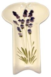 Vanilia Kerámia Violin levendulás lapos fakanáltartó, kerámia, kézzel festett-12, 5x25x3cm (V-K-52-11)