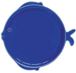 Easy Life Porcelán lapostányér 28x26cm, halforma, Sea Friends