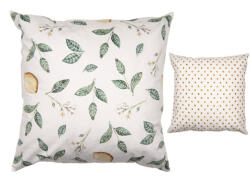 Clayre & Eef Párnahuzat 45x45cm, polyester, Lemons & Leafs (LEL22)