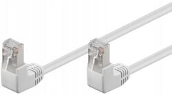 Goobay Patchcord Lan kábel Cat 5E F/utp 2x90 Fehér 1m (96062)