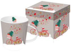 PPD Porcelánbögre 0, 35l, dobozban Xmas Bike