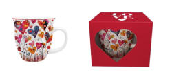 Duo Gift Porcelánbögre 650ml, dobozban, Colorful Hearts 1 (62069)