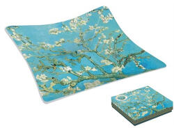 Easy Life Nuova R2S Üvegtál 13x13cm, Van Gogh: Mandulavirágzás