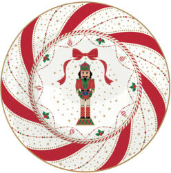 Easy Life Porcelán desszerttányér 19cm, Nutcracker Twist