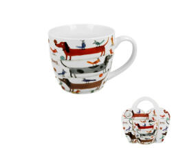 Duo Gift Porcelánbögre 460ml, díszcsomagolásban, Long Dogs (53951)