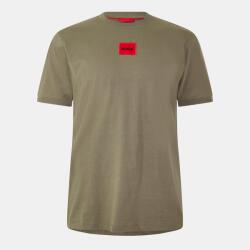 Hugo Тениска Hugo Mens HUGO Diragolino Contemporary T-Shirt with Logo Detail - Med Grey 032