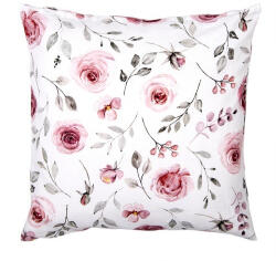 Clayre & Eef Párnahuzat 40x40cm, 100% pamut, Rustic Rose - perfectodekor