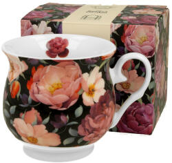 Duo Gift Porcelánbögre 500ml, dobozban, Spring Roses Black