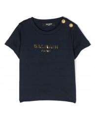 Balmain Sötétkék Póló Arany Felirattal (6M) (595808)