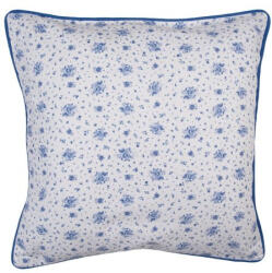 Clayre & Eef Párnahuzat 40x40cm 100% pamut, Blue Rose Blooming