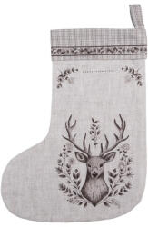 Clayre & Eef Karácsonyi kandallócsizma 100% pamut, 30x40cm, Gentle Wilderness