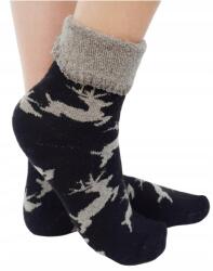Marilyn Téli zokni rénszarvasokkal Marilyn Angora Terry X31 egy méret (HHHSX31BL)