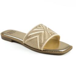 Wheres That From Сандали Wheres That From Women's Blossom Flat Sandals - Gold