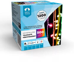 DekorTrend Crystalline toldható LED fényfüggöny 2, 0x2, 5 m, 500 db MULTI LED, átlátszó kábel (KAT_343)