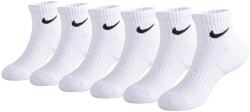 Nike Детски чорапи Nike Swoosh Performance Quarter Sock 6 Pack Childrens - White