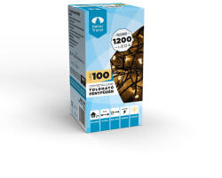 DekorTrend Crystalline toldható LED fényfüzér 8, 0m 100 db MELEG FEHÉR LED-del, fekete kábellel (KAT_104)