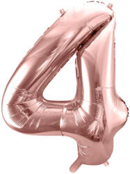  4-es Szám Óriás Fólia Lufi Rosegold 105cm