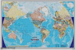  Politikai Világtérkép fotótapéta 2, 29x1, 52m