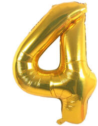  4-es Szám Óriás Fólia Lufi Arany 105cm