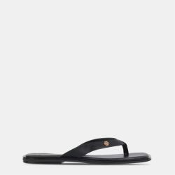 Miso Сандали Miso Women's Toepost Flat Sandals - Black