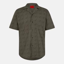 HUGO BOSS Риза с къс ръкав Hugo Ellino Short Sleeve Bowling Shirt - Med Brown 219