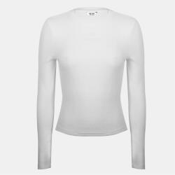 Jack Wills Бебешка тениска Jack Wills Women's Waffle LSBaby Cotton Crew Neck Slim Fit Long Sleeve T-Shirt - Vintage White