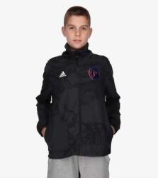 Adidas Fekete Logó Mintás Pulóver (9-10L) (564501)