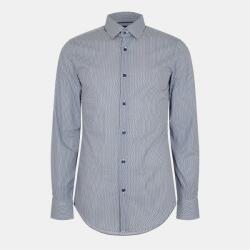 HUGO BOSS Риза с къс ръкав Boss Men's H-Hank Patterned Short Sleeve Kent Collar Shirt - Open Blue
