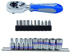 KING TONY dugókulcs- bit-és racsni készlet 1/4" 21db-os (2501MR)