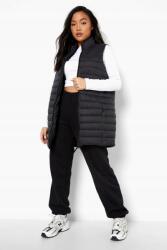 Boohoo Fekete Steppelt Bélelt Mellény Ujjatlan Petite Boohoo Kollekció 38