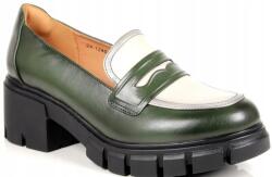 Potocki Női Félcipő Papucs Platform Vastag Talp Lordsy Zöld Potocki (12401 ZIELONE)