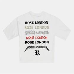 Rose London Тениска Rose London Back Logo T-shirt - Off White