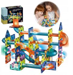  Mágneses építőkockák Szentelő Golyós Pálya 110 db-os Kulodrom Szett (4048533322363)