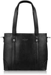 Paolo Peruzzi női bőr shopper válltáska | fekete