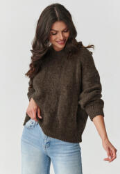 Makadamia női moher és gyapjú pulóver | földbarna