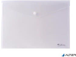 Victoria Office Irattartó tasak, A4, PP, patentos, VICTORIA OFFICE, áttetsző