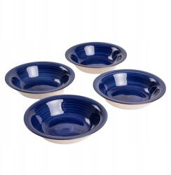 Homla Oblan mélytányér szett, sötétkék, 4 db 21 cm Homla (230165)