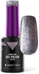 Perfect Nails HEMA FREE Cat Eye Gél Lakk - Platinum - 8ml (PNZCE8037)