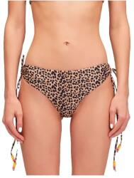 SUNDEK Dietrich sweet leopard printed culotte briefs with adjustable drawstring bikini bottom - Brown (Durian)