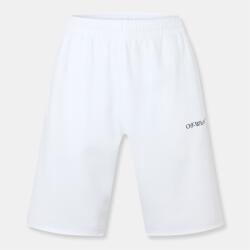 OFF WHITE Поларени къси панталони OFF WHITE Men's Fleece Shorts - White/Black