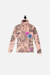 Desigual Rózsaszín Pulóver Cipzáras Zsebekkel (xs) (18WWSKXB_3015)