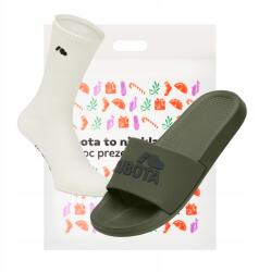 Kubota Karácsonyi Szett Férfi Uszodai Gumi Papucs Kubota Khaki 43 Zokni (K25MP-101-003-19-Z-043)